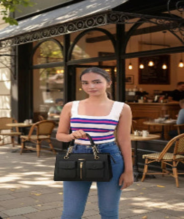 Velora Tote Bag Black Color