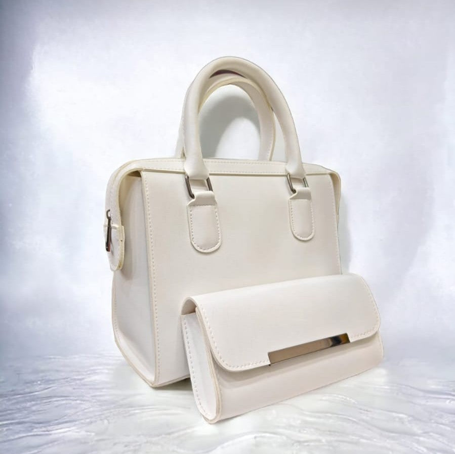 Elite Essentials 2 PCs Bag White Color