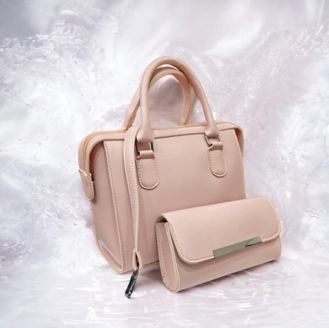 Elite Essentials 2 PCs Bag Peach Color