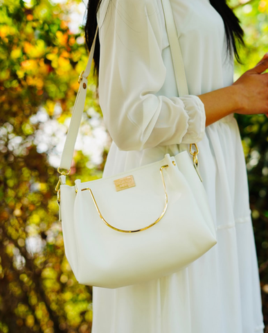 Fashion House Standard Hand bag 3 pcs White Color