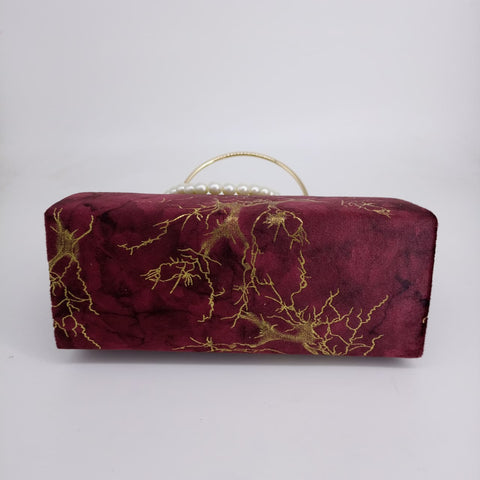Hazel Chain Crossbody Bag 2.0 Maroon Color