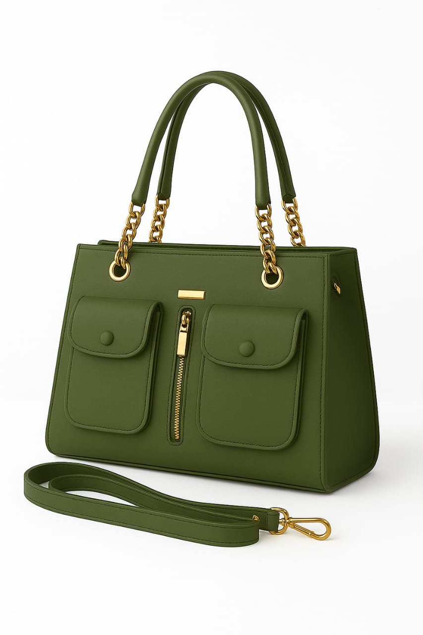 Velora Tote Bag Green Color