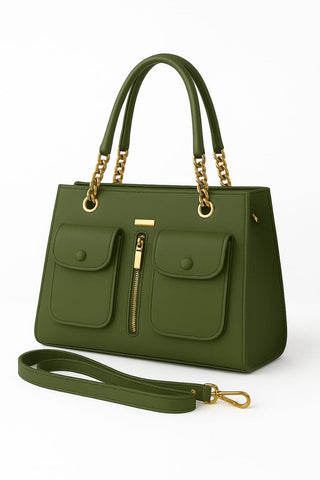 Velora Tote Bag Green Color