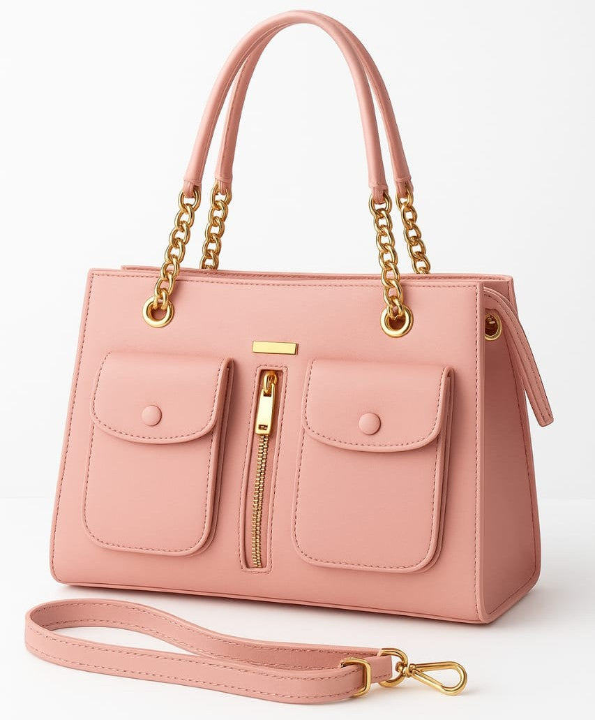 Velora Tote Bag Peach Color