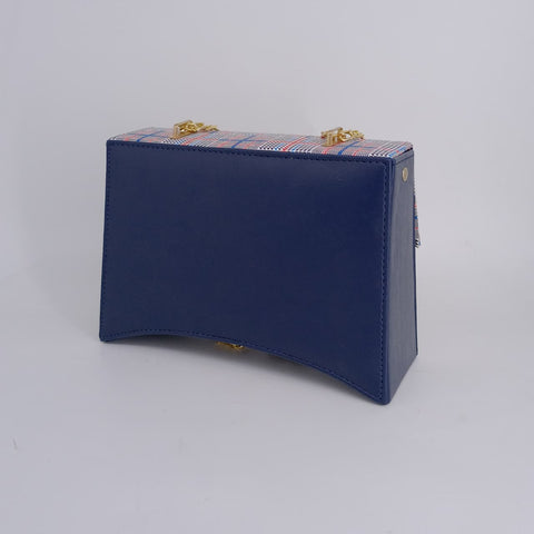 Luna Curve Crossbody Bag Blue Color