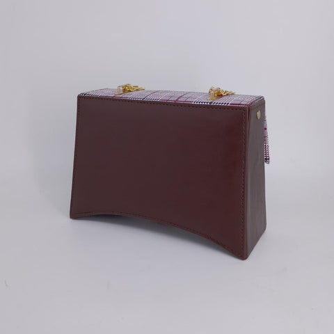 Luna Curve Crossbody Bag Dark Brown Color