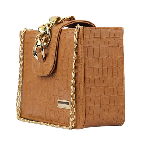 Signature Crossbody Bag Brown Color