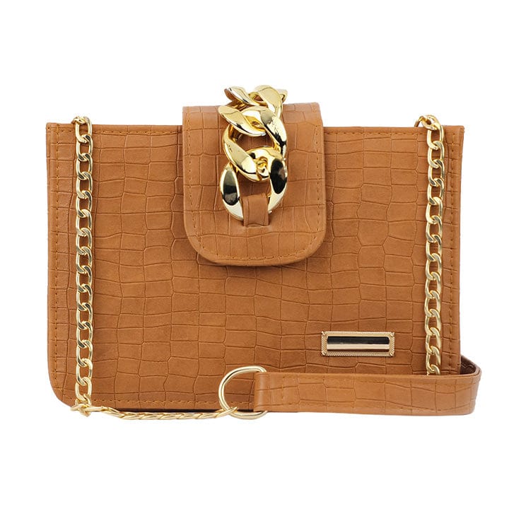 Signature Crossbody Bag Brown Color