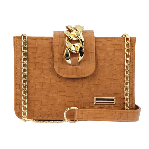Signature Crossbody Bag Brown Color