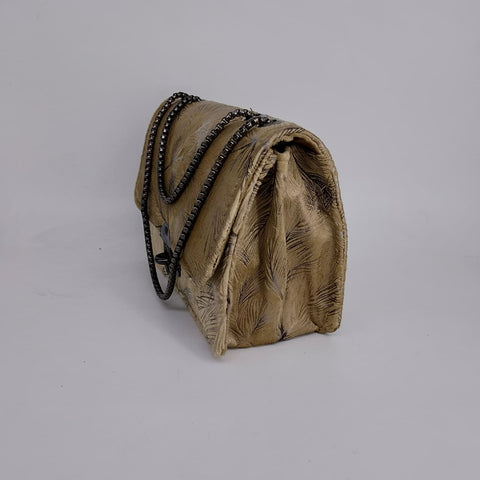 Velvet Grace Crossbody Bag Beige Color