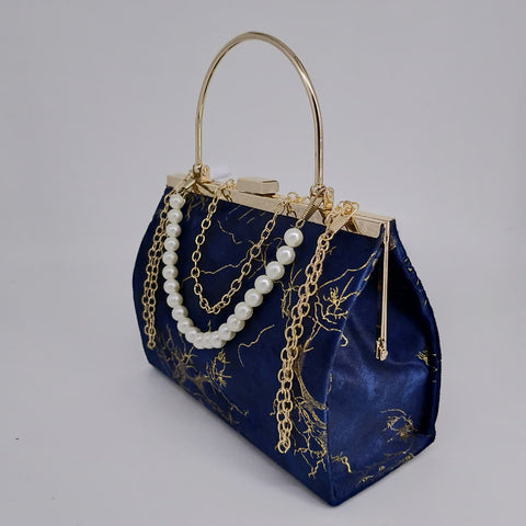 Hazel Chain Crossbody Bag 2.0 Blue Color