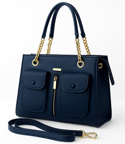 Velora Tote Bag Blue Color
